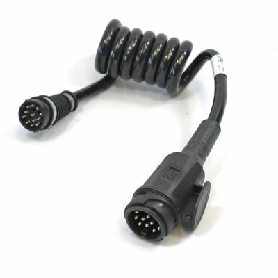 Aspock Aspöck Spiralkabel Tabbert 15-pol Bajonett/13-pol Stecker