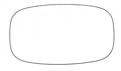 Spiegelglas, unbeheizt für Spiegel 40 462 33