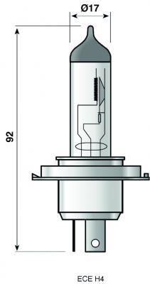 Halogen H 4 Hd - Narva 24V 75/70W