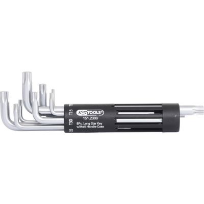 Torx Stiftschlüsselsatz 3 in 1. lang. 8-teilig.
