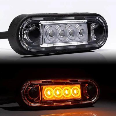 Fristom LED-Seitenmarkierungsleuchte Orange. 150mm offenes Ende 12-24V