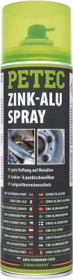 Petec Zink-Alu Spray Silber. 500 ml
