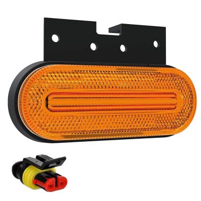 Fristom LED-Markierungsleuchte gelb 12/36V 1,2M. Kabel + Superseal