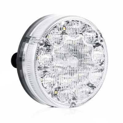 Tralert LED-Rückfahrleuchte Rund, Transp. Linse 12-24V 50Cm Kabel