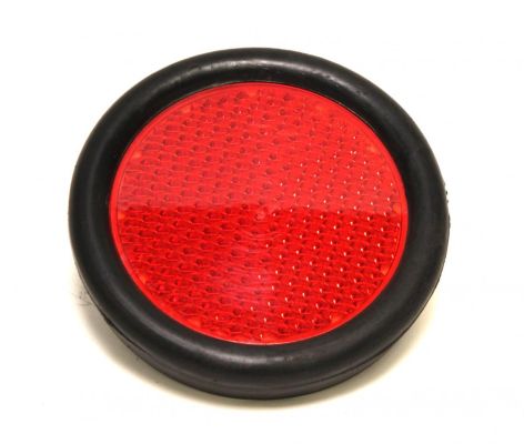 Reflektor Ø125/98 Rot R 10 Mit 2 Schrauben