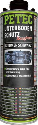 Petec Unterbodenschutz Bitumen schwarz. 1.000 ml Saugdose