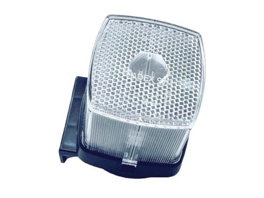 Radex 901 Begrenzungsleuchte / Positionsleuchte weiß 63*120 reflector + Halter