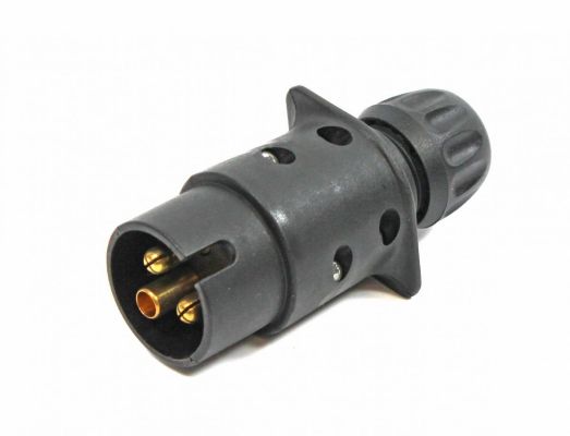 Stecker + Steckdose 3-Polig Kunststoff