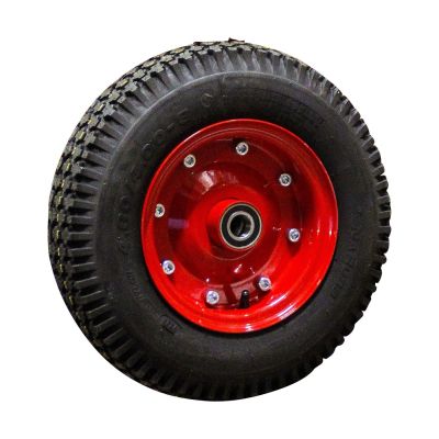 Narubb Luftreifen + Rad 4.80/4.00-8 S-2202 + 3.00D-8 Et0 Nl100 60 A3 Stahl Rot