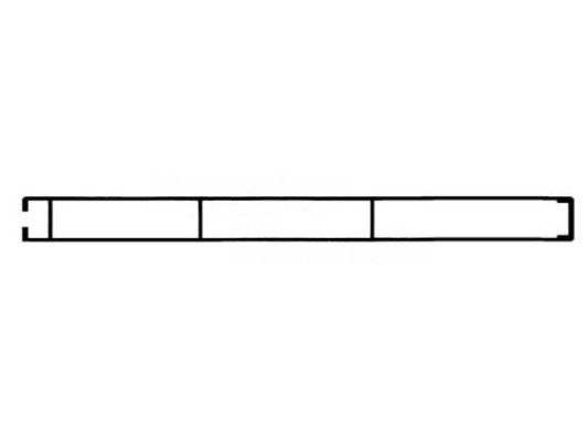Alu-Prof.30x2.5Cm P/Ml=7.50M Geschl.+Nut
