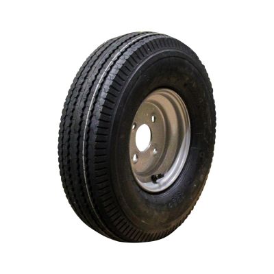 Duro Luftreifen + Rad 5.00-8 Hf-214 6Pr + 3.00Dx8 Et0 60/100/4 76 M Stahl Grau