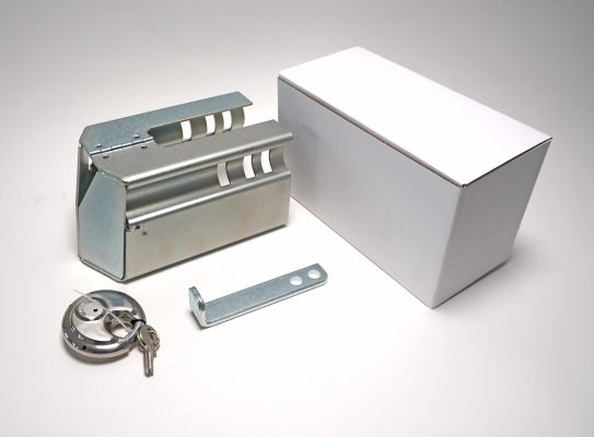 Diebstahlsicherung klappbar. mit Riegel + Schloss