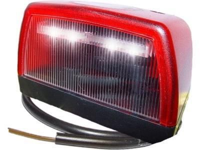 Rücklicht-Kennzeichenbeleuchtung LED mit Kabel 0.5M. 24V. rot