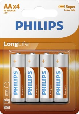 Batterie. Mignon. R6. Aa. 1.5V Blisterpackung mit 4 Stück