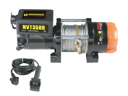 Nova Winches Seilwinde electrisch 1589 kg 12V / Nova winch NVT 3500i mit Stahlkabel und Haken
