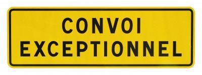 Convoi Exceptionel. Aluminiumplatte 1200 x 400 mm