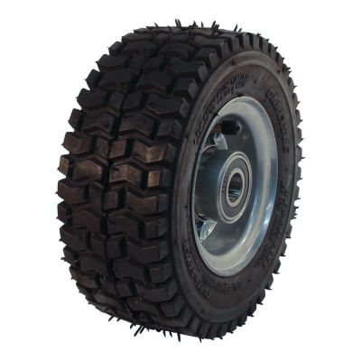 Narubb Luftreifen + Rad 9X3.50-4 Turf Saver 4Pr + 2.10-4 Et0 Kugellager Ø20 Nl75 40 A6 Stahl Grau