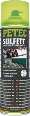 Petec Seilfett. Drahtseil- & Zahnradfett Spray. 500 ml