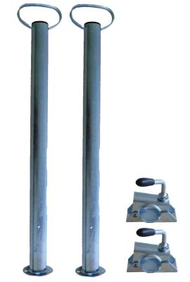 Stützbeine-Set 48 mm L700 mm + 2x Klemmen
