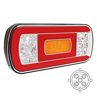 Fristom Rückleuchte LED 5P Bajonett V10C5-600B5 Universal 12/24V