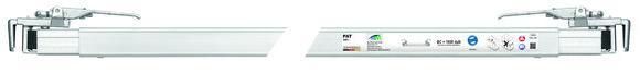 Zwischenwandverschluss clipboard. 2400-2520 mm. 1000 daN