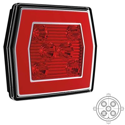 Fristom LED-Nebelschlussleuchte mit Rücklicht | 12-36V