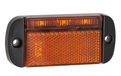 LED Autolamps Seitenmarkierungsleuchte Led 100X44X12 84Mm Orange 50Cm Kabel, Offenes Drahtende Ip67 12/24 V