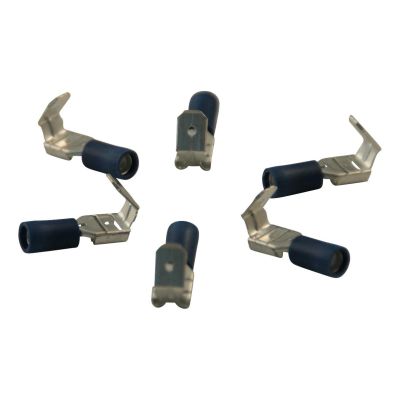 Novio Flachsteckhülse mit Abzweig für Kabel 1.5 - 2.5mm2 - 6.3X0.8mm - Blau