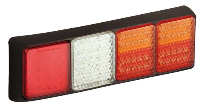 LED Autolamps LED Kabel Rückleuchte | 430 x 125 x 50 mm | Bremslicht Blinker Nebelschlussleuchte Rückfahrleuchte Rückleuchte | 153mm | IP67 | 12/24 V | CE, ECE-R10 / R7 / R6 / R38 / R23