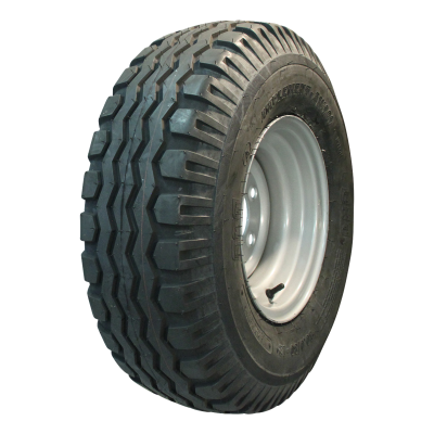 BKT Luftreifen + Rad 10.0/80-12 Imp Aw-909 10Pr + 7.00X12 Et0 94/140/5 121 A8 Stahl Silbergrau