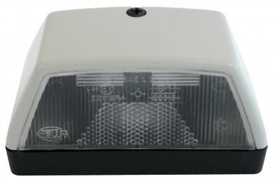 Hella Kennzeichenbeleuchtung 12/24V Ggvs, graues Gehäuse