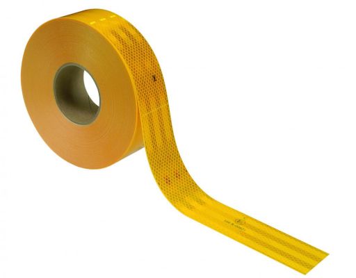 Reflektierende Konturmarkierung. Gelb 55Mm X 50M. Für Festaufbauten