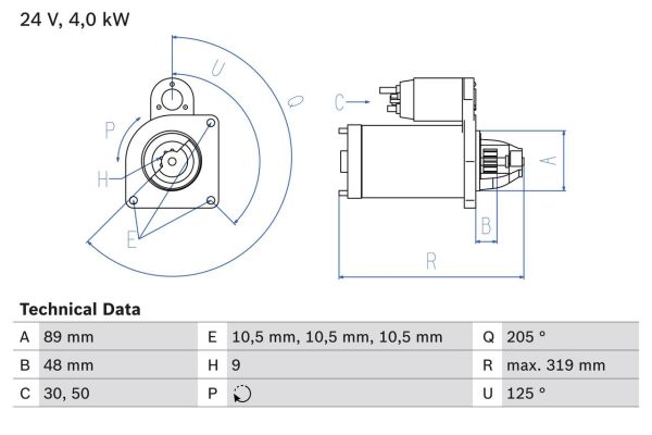 Anlasser für Mercedes ATEGO / Axor