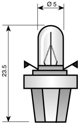 NARVA Bax-Lampe - Narva 24V 1.2W