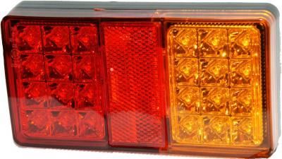Mehrkammerleuchte LED. 12/24 V rechts/links. 150 x 80 x 22 mm