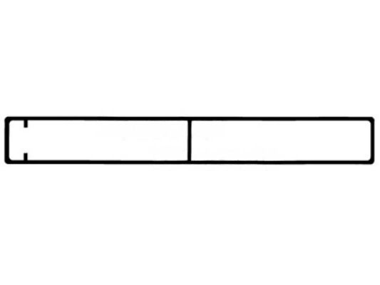 Aluminium Bordprofil 35 cm geschlossen