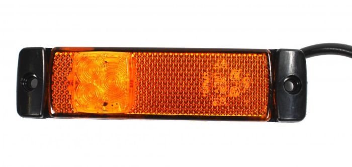 Umrissleuchte LED gelb, Kabel 0,75M, 12/24 V