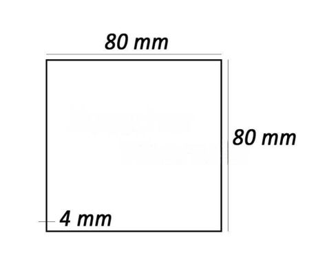 Stahlrohr-Kastenprofil | VK 60-64-80 mm, 4 mm Wandstärke Radius R14 Pro Meter!