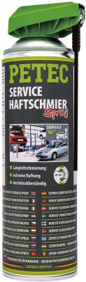 Petec Service. Haftschmierstoffspray. transparent. 500 ml