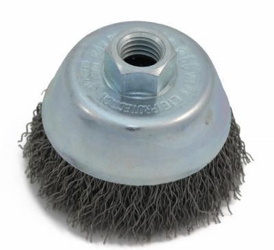 Topfbürste für Winkelschleifer M 14 X 60 Stahldraht 0.3 mm