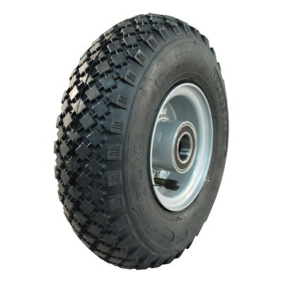 Kings Tire Luftreifen + Rad 3.00-4 V-6605 2Pr + 2.10X4H2 Et0 Nl75 Stahl Grau