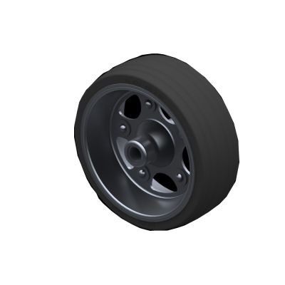 Knott Einzelrad Round230X80 Stahlfelge Vollgummi