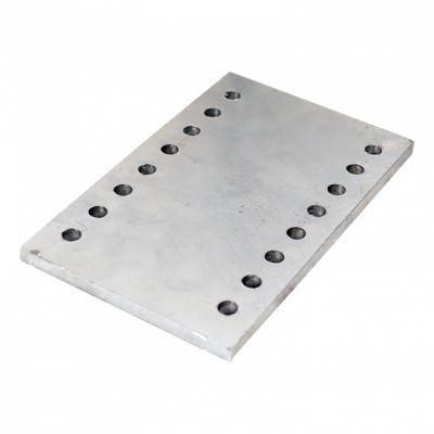 Novio Montageadapter für runde 60-Stützradkonsole | 225x140x10 mm