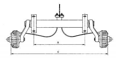 AL-KO 1800 kg B-1800-9  Euro Compact PLUS Torsionsachsen | Radbremse 2361 | 112*5 | Versch. Auflagemaße