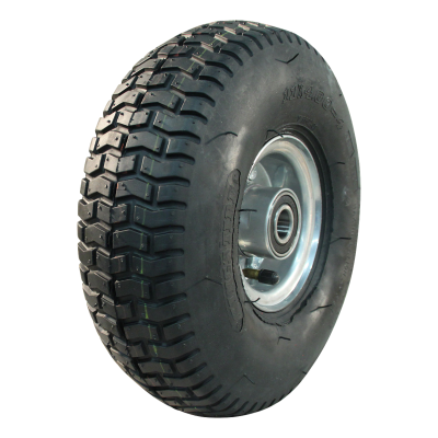 Kings Tire Luftreifen + Rad 11X4.00-4 S-2101 4Pr + 2.10-4 Et0 Kugellager Ø20 Nl75 42 A3 Stahl Silbergrau