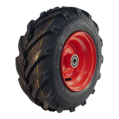 Kings Tire Luftreifen + Rad 16X6.50-8 V-8501 6Pr + 5.50Bx8H2 Et0 Nl100 A4 Stahl Rot Links