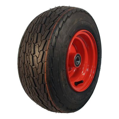 Kings Tire Luftreifen + Rad 16.5X6.5-8 Kt-705 6Pr + 5.50Bx8H2 Et0 Nl100 73 M Stahl, Rot,