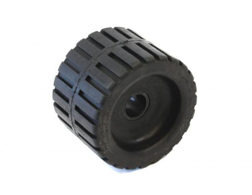 Rillenrolle/Rad aus Gummi, Achse Ø 22,5 L 110 mm, D Ø 78 mm