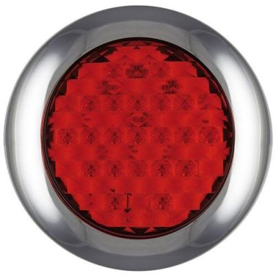 LED Autolamps LED-Nebelschlussleuchte mit Chromrand | 12-24V | 0,15M. Kabel