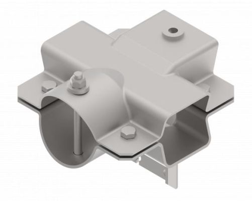 Knott Achs-Deichsel-Klemmschale  VK 80 mm | Ø 102-VK100 | mit Tandem-Kabelhalter